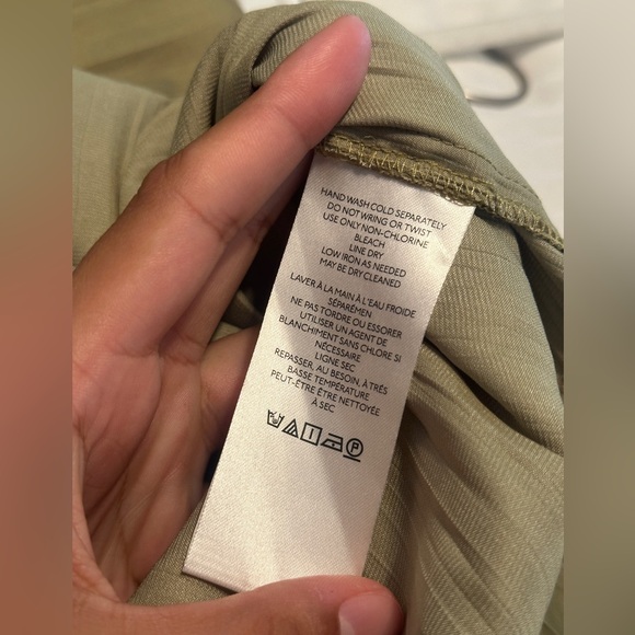 Anthropologie Somerset Olive Green Tiered Maxi Dress - Picture 12 of 14